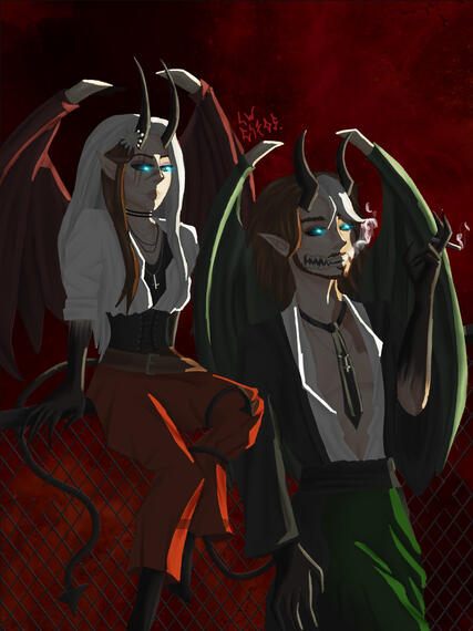 q!Bagi e q!Cellbit (headcanon) - QSMP